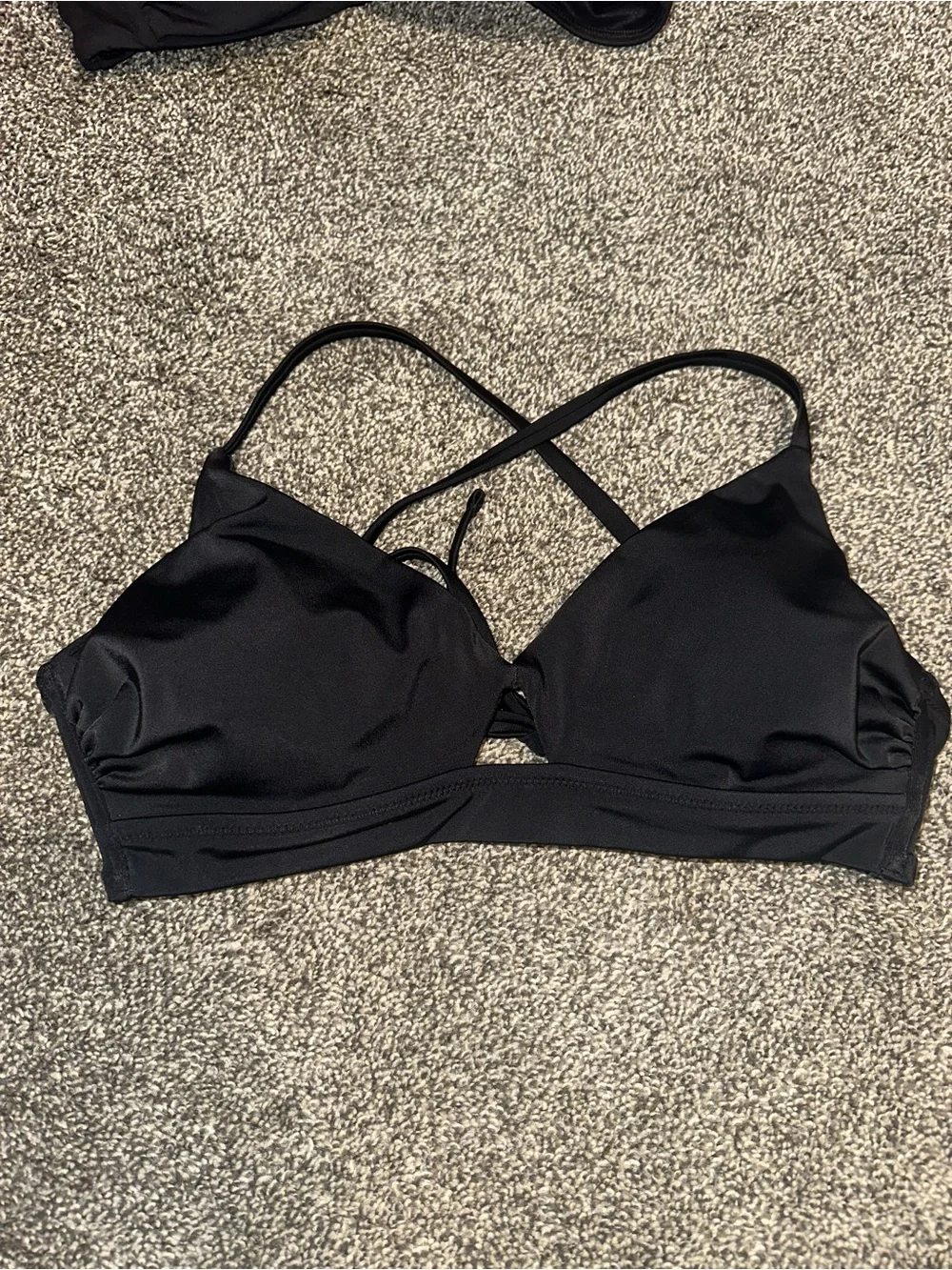 Shade & Shore Black and Red Floral Mix Swim Bikini Set
